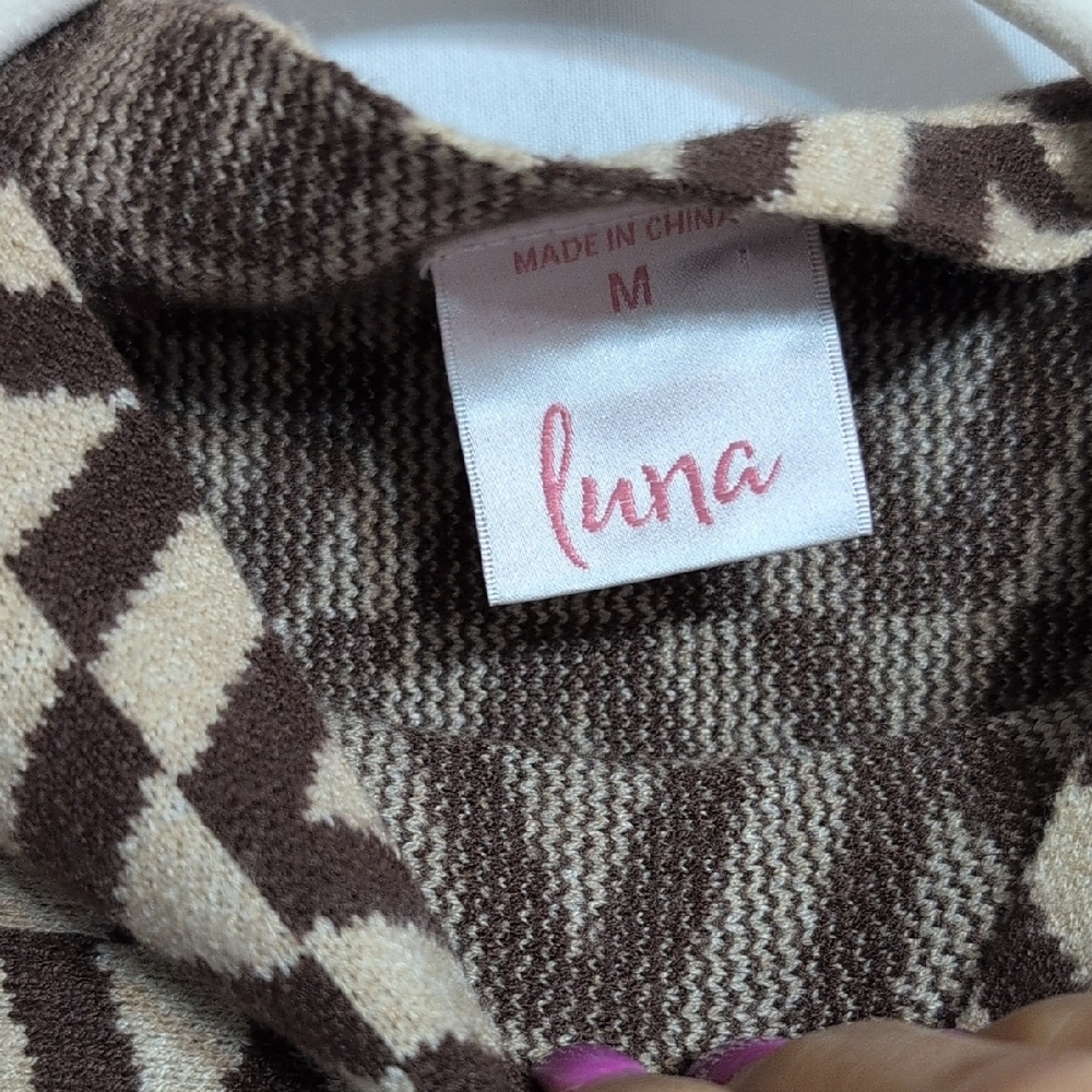 Chic Geometric Patterned Turtleneck Sweater - image 6